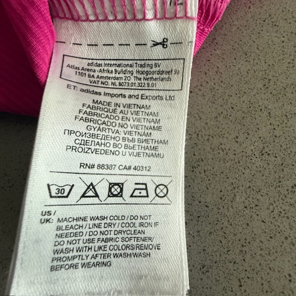 Men's XL Climacool Adidas Pink Golf Polo EUC - Picture 5 of 5